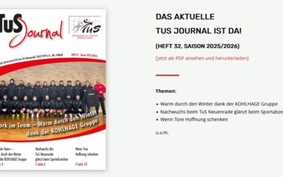 Das neue TuS Journal 1-2026 ist jetzt online